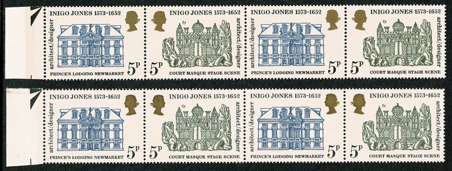 1973 Inigo Jones 5p with extra 9mm phos band. SG 937c