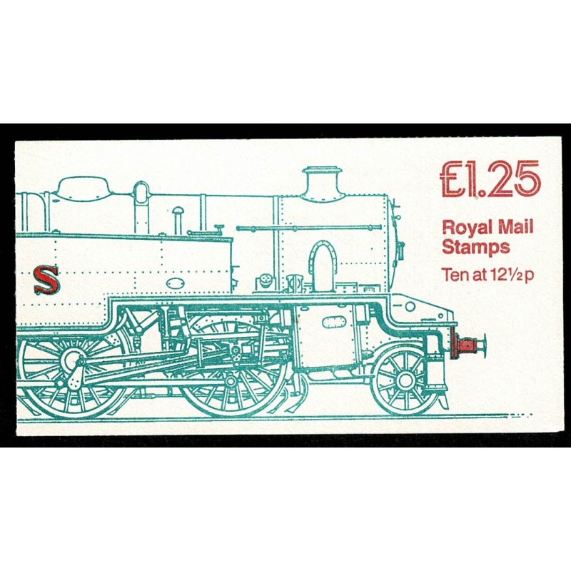 £1.25 Railway Engines No.2 "LMS Class" (Incorrect Rates 37p/200g) Right margin plain pane DP52A. SG FK6b