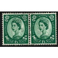 1/3 green. Fine used pair. SG 585