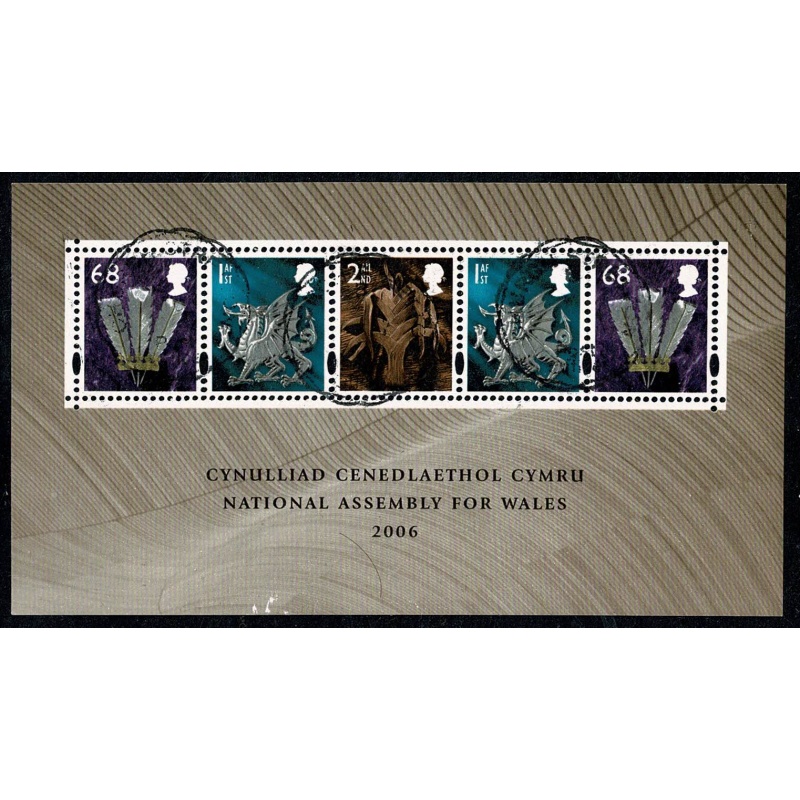 2006 Opening of Welsh Assembly Miniature Sheet. Fine used. SG MSW143