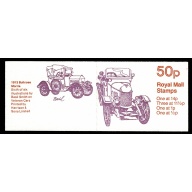 50p Veteran Cars No.6  "Bullnose Morris". 11½p Right Band. DP45  Perf E1. SG FB15a