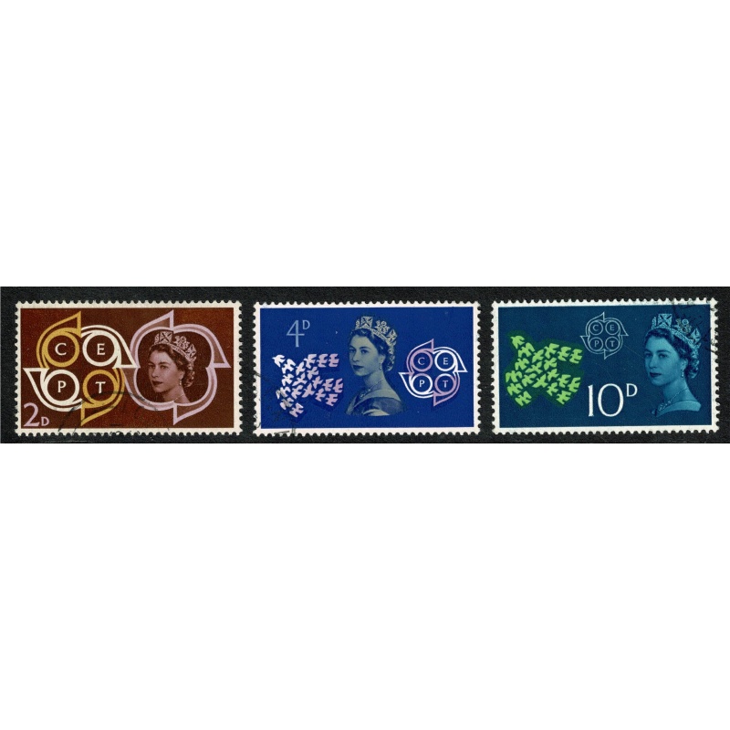 1961 C.E.P.T. Fine used set of 3 values. SG 626-628