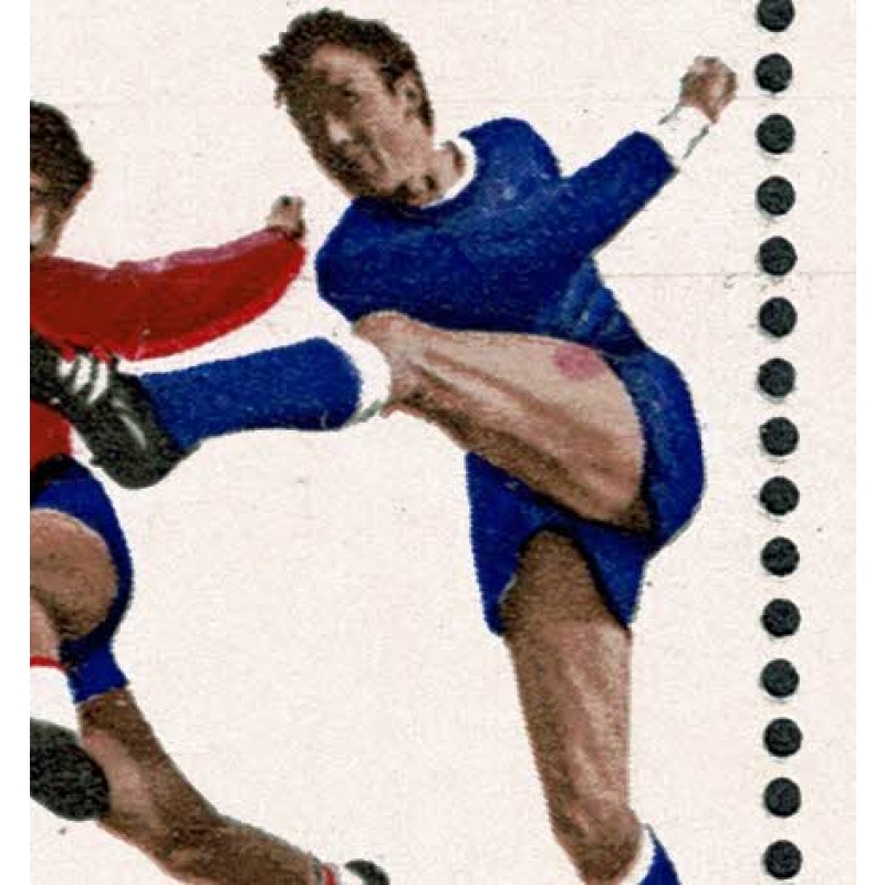 1966 World Cup "Winners" 4d. Listed variety "patch on thigh" SG Spec. W96a