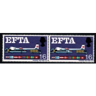 1967 E.F.T.A 1/6. (ord) "broken undergarriage" listed variety. SG 716h.