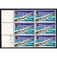 1968 Bridges 4d. Listed variety "weakness below and behind hi of prehistoric" SG 763 var.