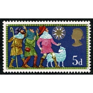 1969 Christmas 5d. MISSING PHOSPHOR. SG 813y