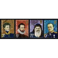 1972 Polar Explorers. Set of 4 values MISSING PHOSPHOR. SG 897-800y