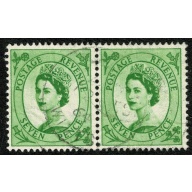 7d bright green. Fine used pair. SG 580