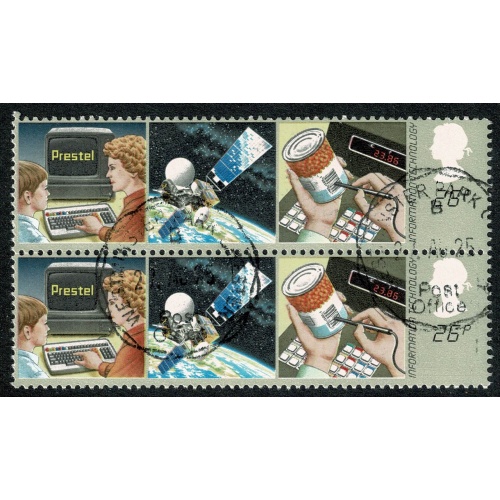 1982 Information Technology 26p. SG 1197. Fine used pair.