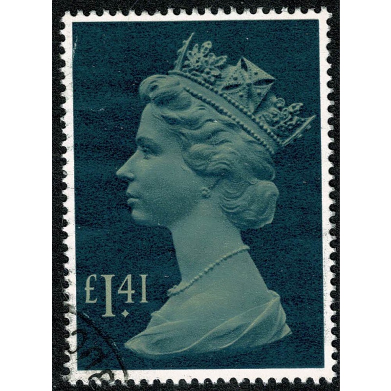 1985 £1.41 pale drab & deep greenish blue. SG 1026d