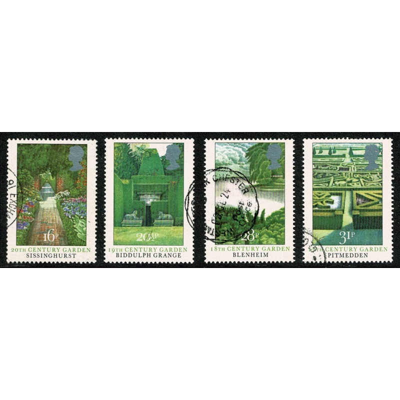 1983 British Gardens. Fine Used set of 4 values. SG 1223-1226