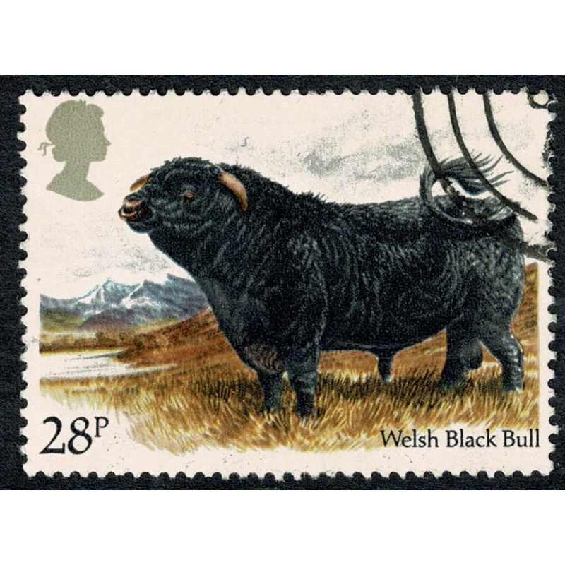 1984 British Cattle 28p. Very Fine Used single. SG 1243