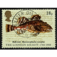 1988 Linnean Society 18p. Fine used single SG 1380