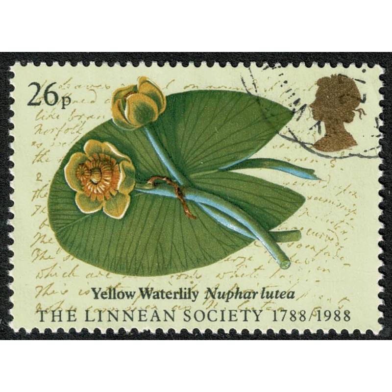 1988 Linnean Society 26p. Fine used single SG 1381