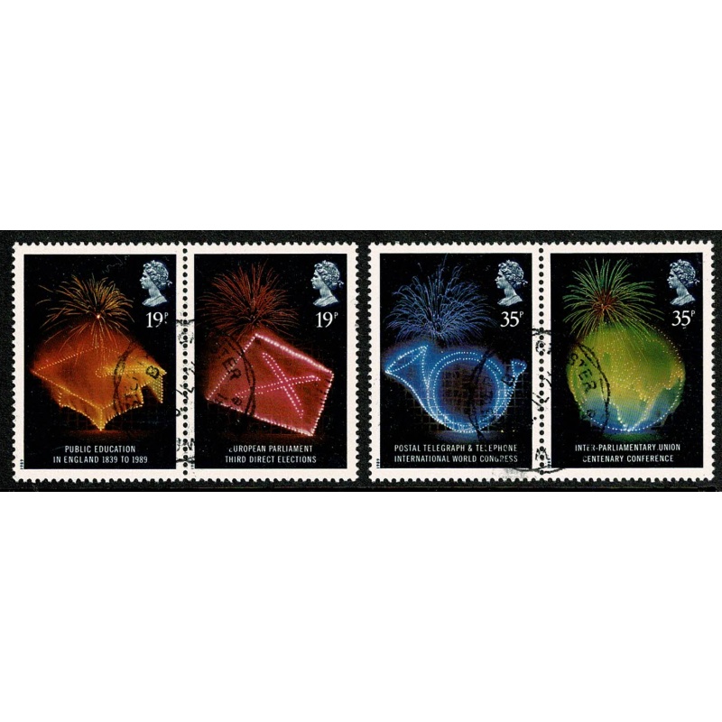 1989 Anniversaries. Fine Used set of 4 values. SG 1432-1435