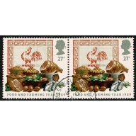 1989 Food & Farming 27p. Fine used pair. SG 1429