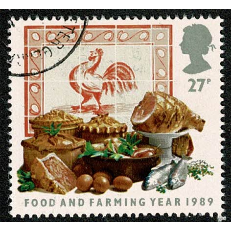 1989 Food & Farming 27p. Fine used single. SG 1429