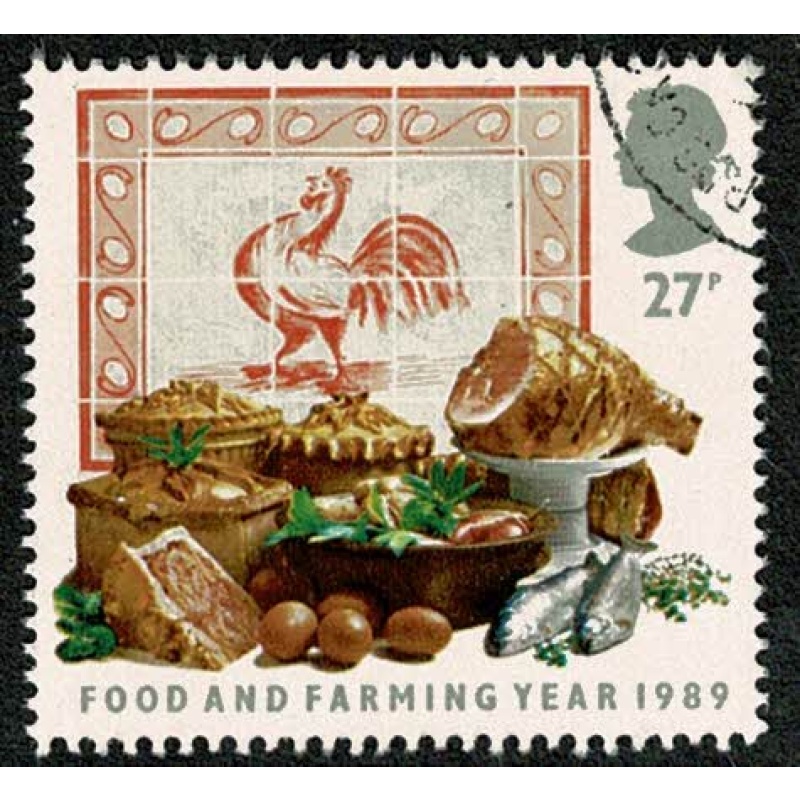 1989 Food & Farming 27p. Fine used single. SG 1429