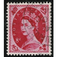 8d magenta. Fine used single. SG 581