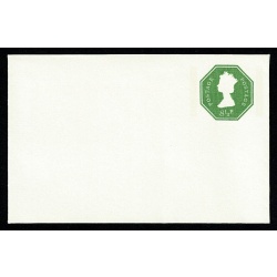 8½p Light green. Size O. 95x145mm. 2 Phos Band. Stamp 30.75 mm high. H&B EP119a. No space for postcode on flap.