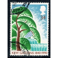 1990 Kew Gardns 34p. Very Fine Used single. SG 1504