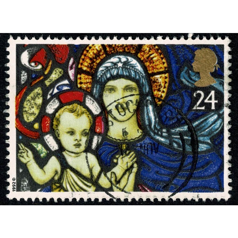 1992 Christmas 24p. Fine used. SG 1635