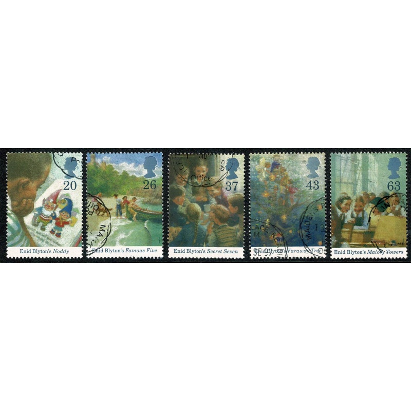 1997 Enid Blyton. Set of 5 values. Fine Used. SG 2001-2005