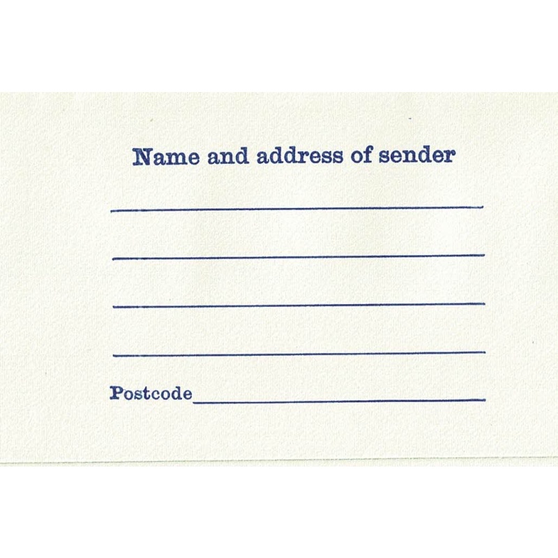 Set of 3 Envelopes Size P Letter Press design 120x235mm. 8p 1 band, 9p 2 band and 10p 2 band all with space for post code on flap. HB EP126, 128, 130.