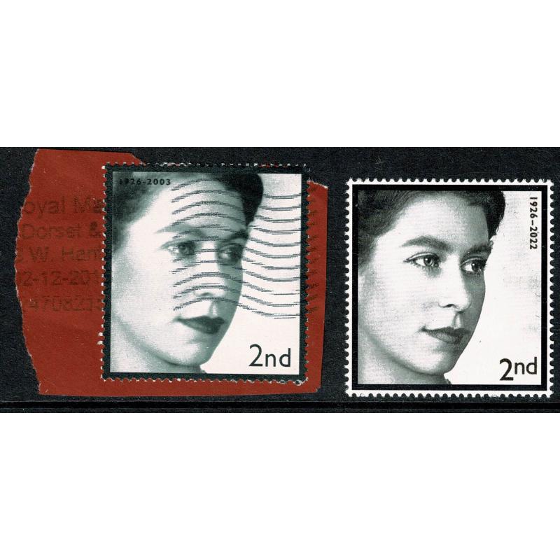 2022 Queen Elizabeth "In Memoriam" PERFORATED TRIAL Postally used.