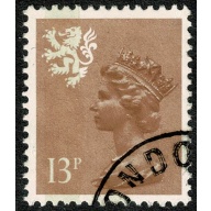 13p pale chestnut LB. Type I Fine used. SG S27